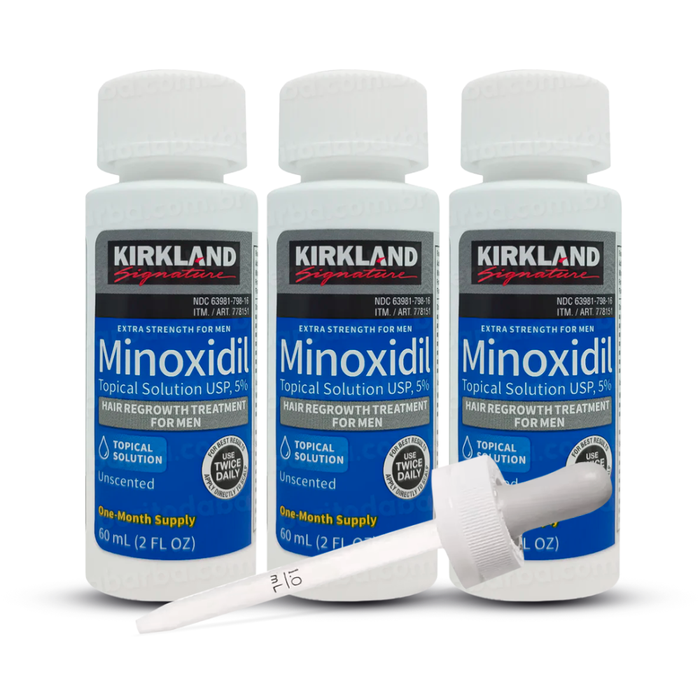 3 Minoxidil Kirkland + Pipeta